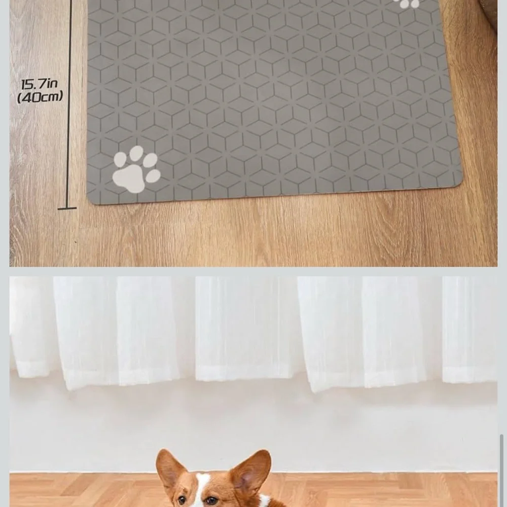 Gray Super Absorbent Dog Mat